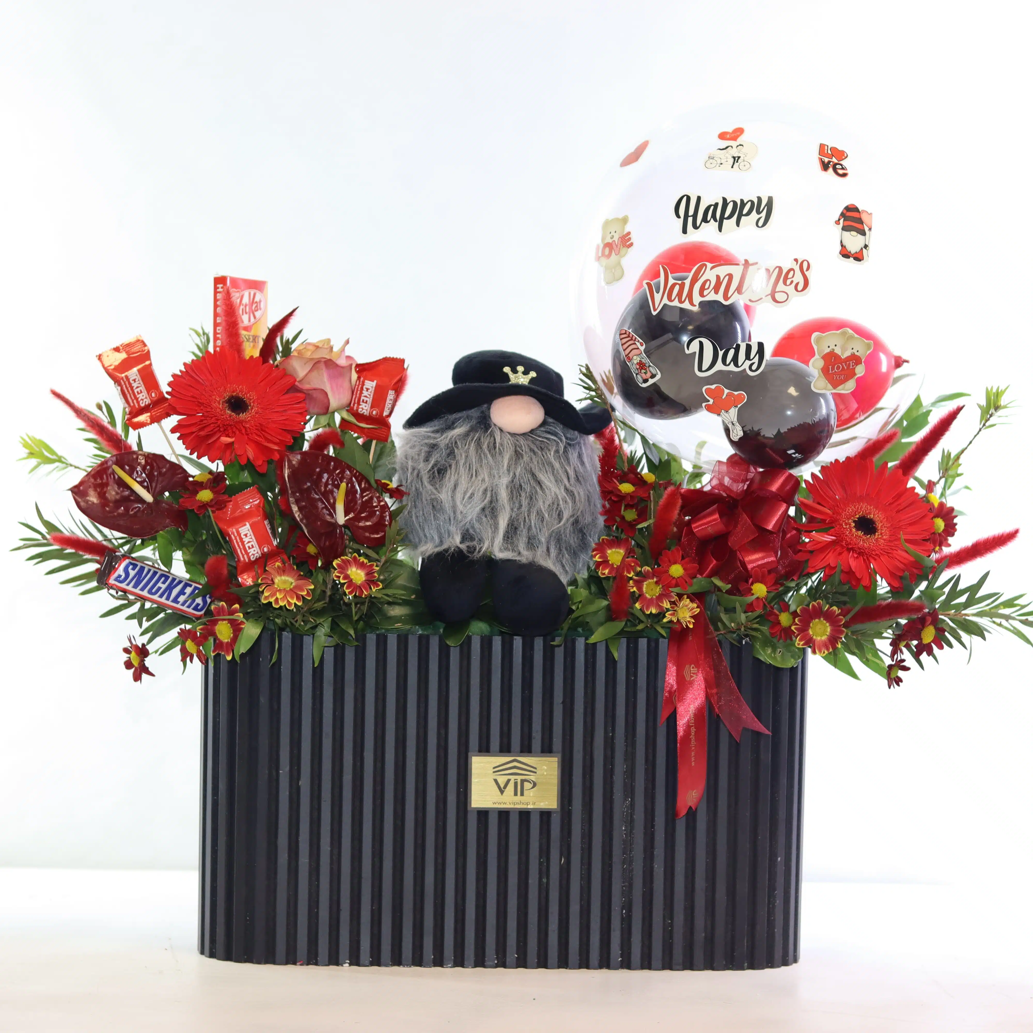 package-of-valentine-no-41-1 باکس گل و شکلات L54 - Image 1